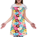 Yummy Donut Pattern Print Adjustable Apron