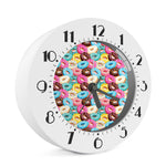 Yummy Donut Pattern Print Alarm Clock