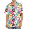 Yummy Donut Pattern Print Aloha Shirt