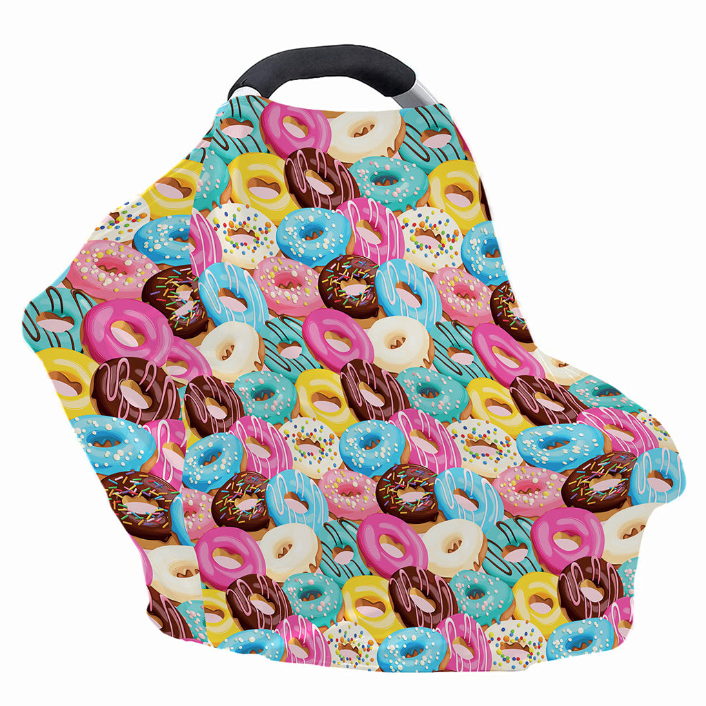 Yummy Donut Pattern Print Baby Seat Cover