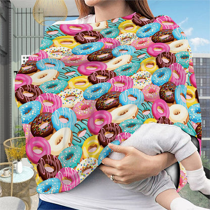 Yummy Donut Pattern Print Baby Seat Cover