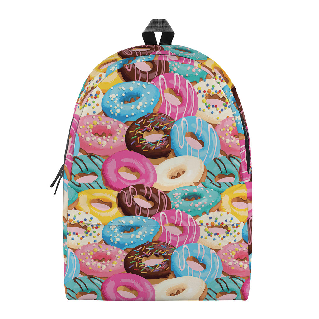 Yummy Donut Pattern Print Backpack