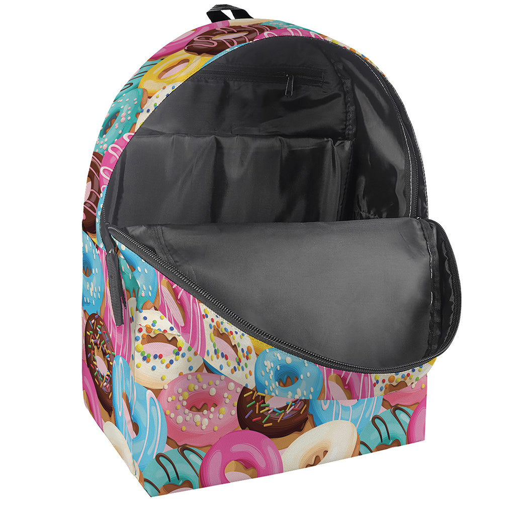 Yummy Donut Pattern Print Backpack