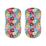 Yummy Donut Pattern Print Bar Stool Covers