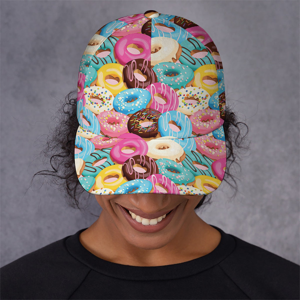 Yummy Donut Pattern Print Baseball Cap