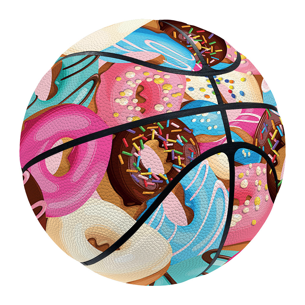 Yummy Donut Pattern Print Basketball