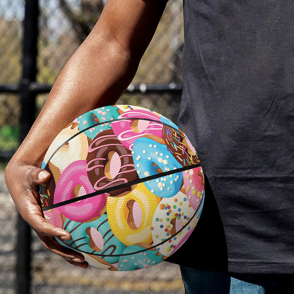 Yummy Donut Pattern Print Basketball