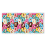 Yummy Donut Pattern Print Beach Towel