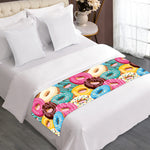 Yummy Donut Pattern Print Bed Runner