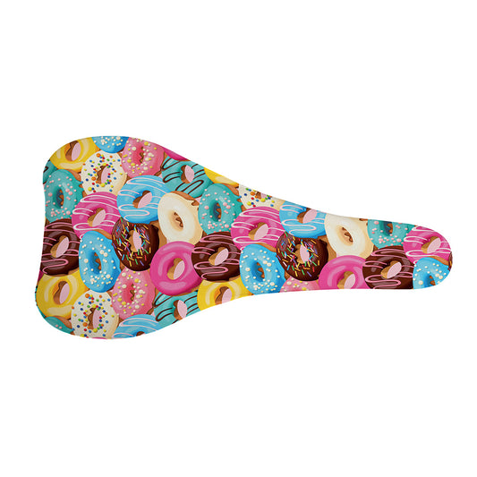 Yummy Donut Pattern Print Bicycle Seat Cover