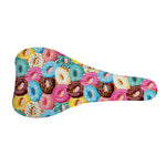Yummy Donut Pattern Print Bicycle Seat Cover