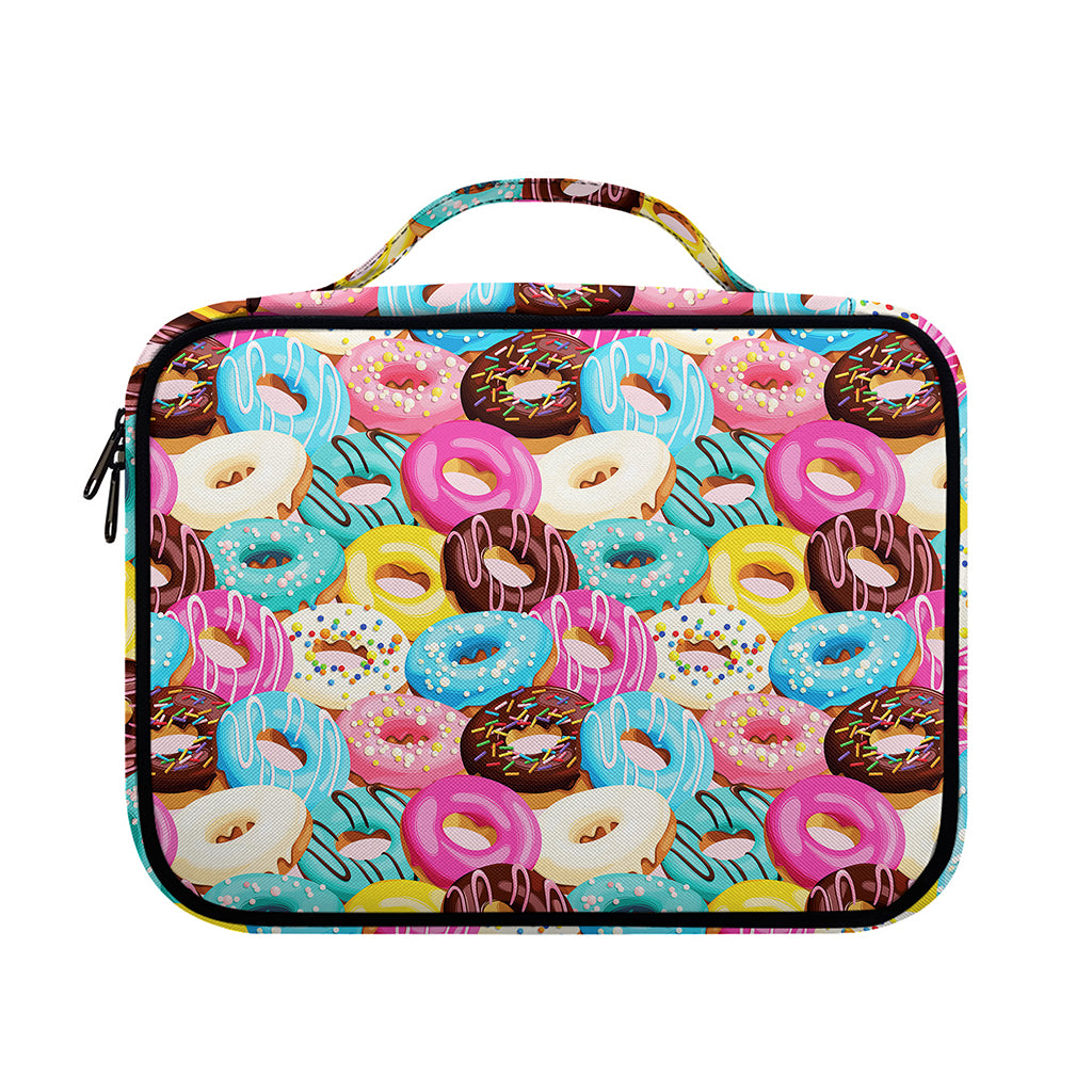 Yummy Donut Pattern Print Briefcase Bible Bag