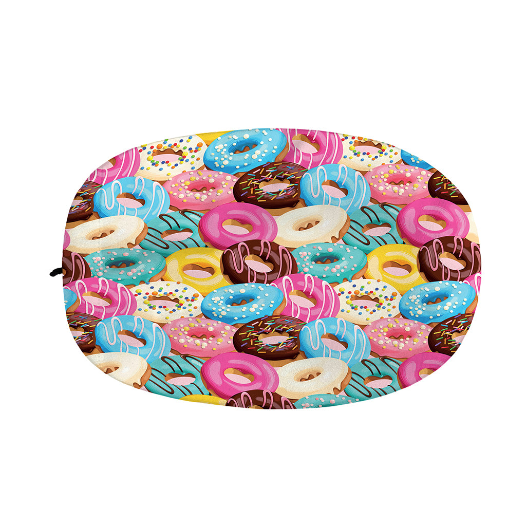 Yummy Donut Pattern Print Car Side Mirror Covers