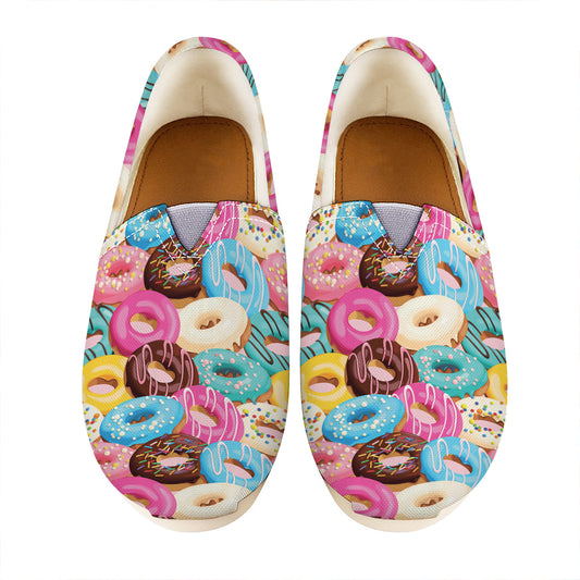Yummy Donut Pattern Print Casual Shoes