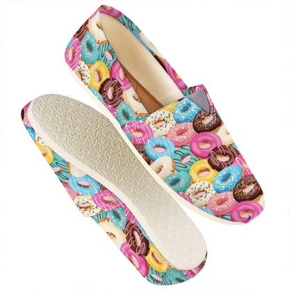 Yummy Donut Pattern Print Casual Shoes