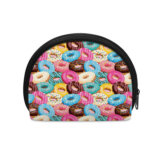 Yummy Donut Pattern Print Coin Purse