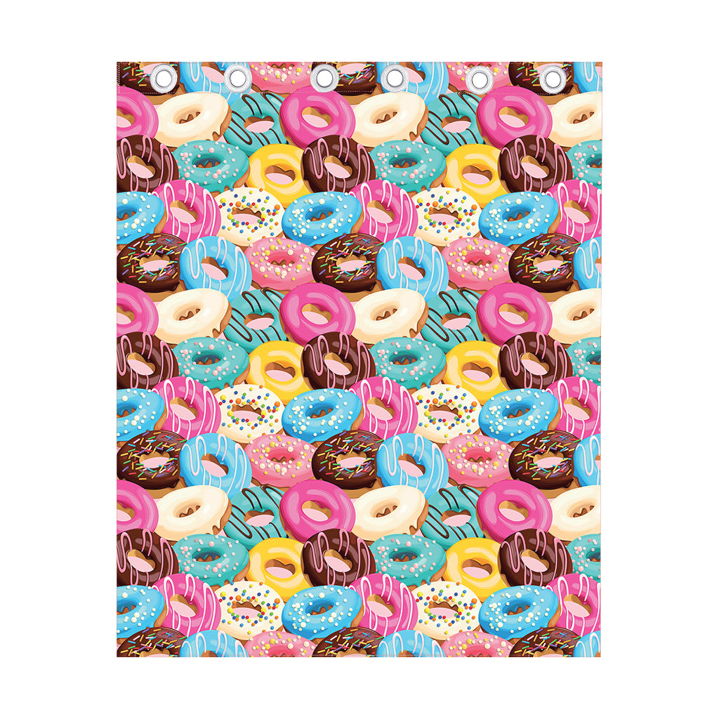 Yummy Donut Pattern Print Curtain