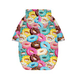 Yummy Donut Pattern Print Dog Zip Up Hoodie