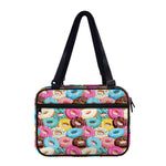 Yummy Donut Pattern Print Double Strap Bible Bag