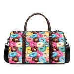 Yummy Donut Pattern Print Duffle Bag