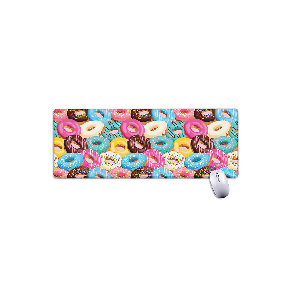 Yummy Donut Pattern Print Extended Mouse Pad