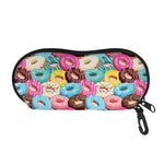 Yummy Donut Pattern Print Glasses Case