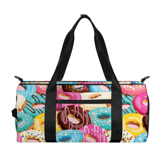 Yummy Donut Pattern Print Gym Bag