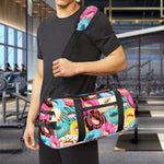 Yummy Donut Pattern Print Gym Bag