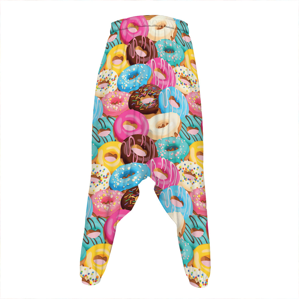 Yummy Donut Pattern Print Hammer Pants