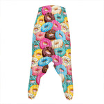 Yummy Donut Pattern Print Hammer Pants