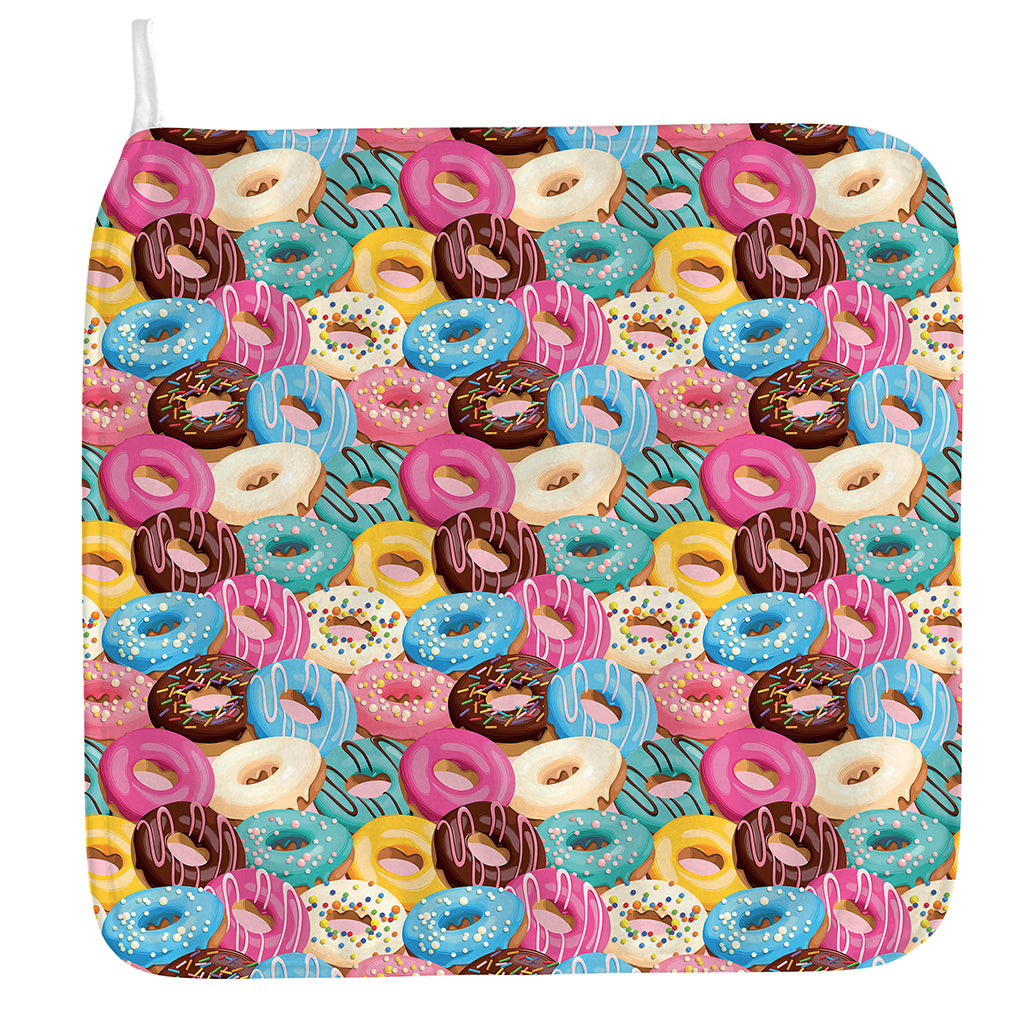 Yummy Donut Pattern Print Hand Towel