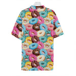 Yummy Donut Pattern Print Hawaiian Shirt