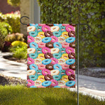 Yummy Donut Pattern Print House Flag