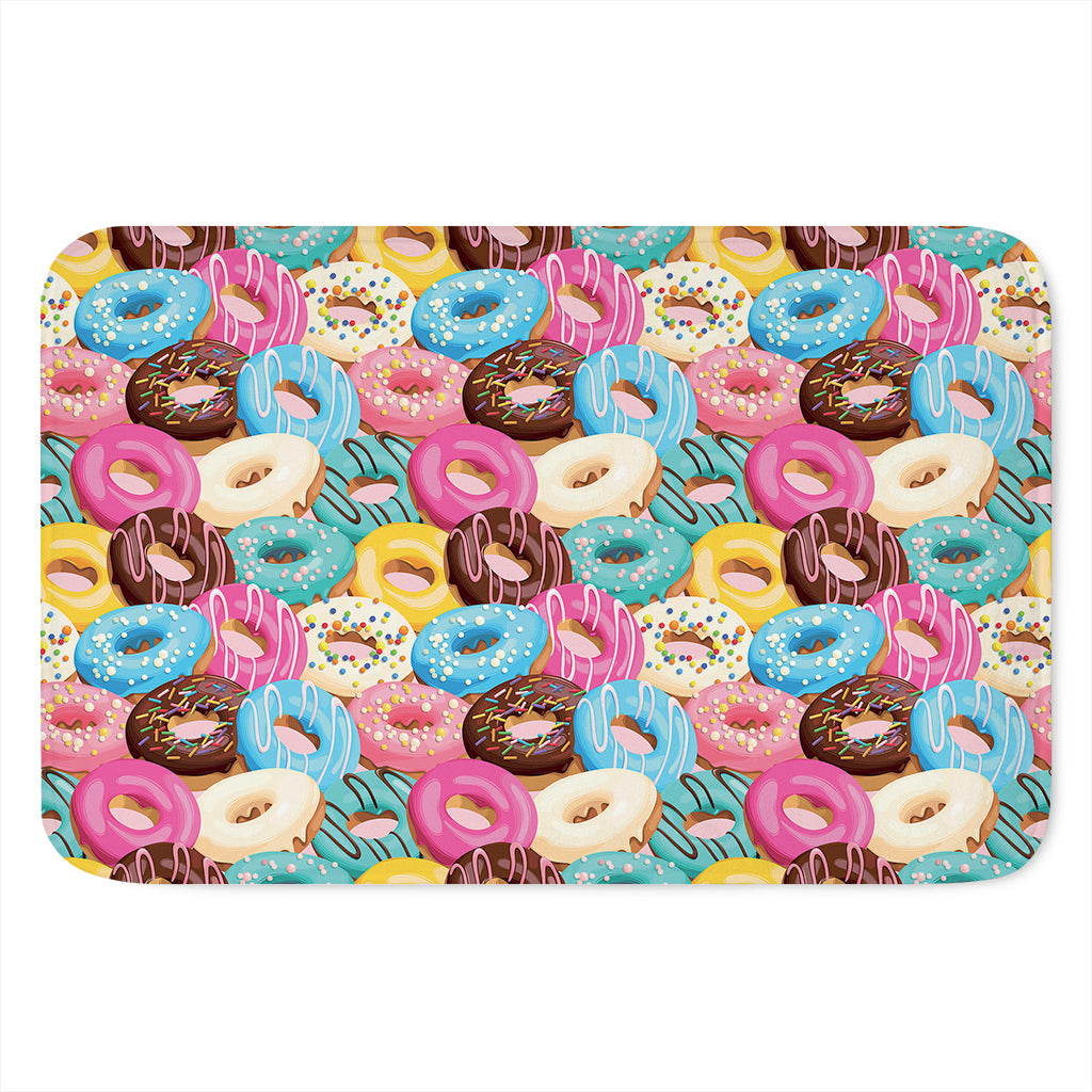 Yummy Donut Pattern Print Indoor Door Mat