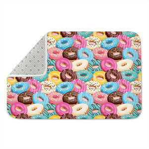 Yummy Donut Pattern Print Indoor Door Mat