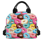 Yummy Donut Pattern Print Insulated Lunch Bag