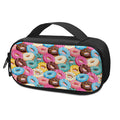 Yummy Donut Pattern Print Portable Cooler Travel Case