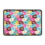 Yummy Donut Pattern Print Kitchen Mat