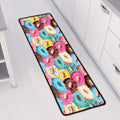 Yummy Donut Pattern Print Long Kitchen Mat