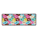 Yummy Donut Pattern Print Long Kitchen Mat