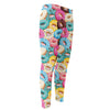 Yummy Donut Pattern Print Men's Compression Pants