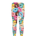 Yummy Donut Pattern Print Men's Leggings