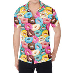 Yummy Donut Pattern Print Men's Shirt