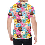 Yummy Donut Pattern Print Men's Shirt