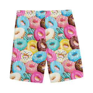 Yummy Donut Pattern Print Men's Sports Shorts