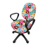 Yummy Donut Pattern Print Office Chair Cover