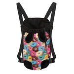 Yummy Donut Pattern Print Pet Carrier Backpack