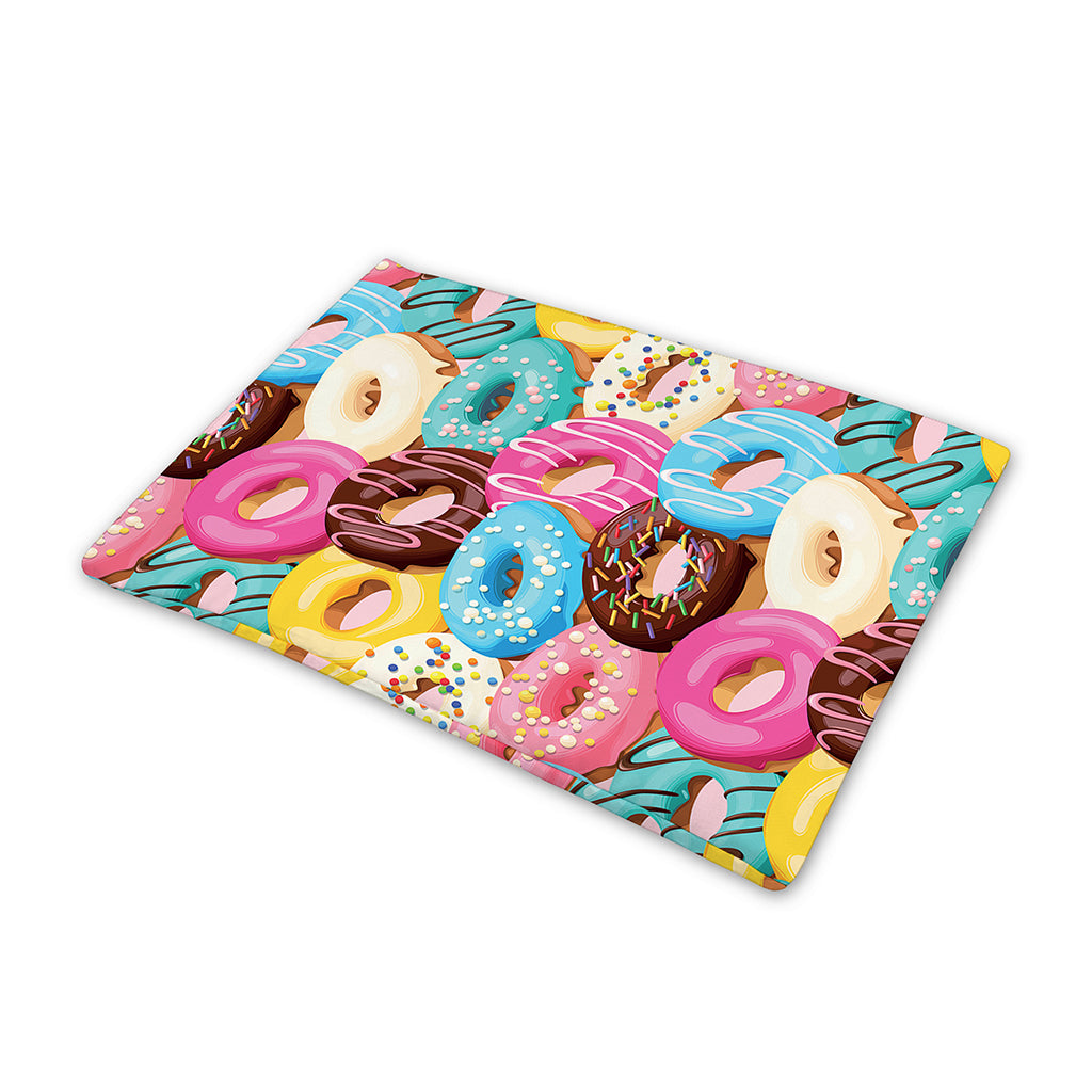 Yummy Donut Pattern Print Pet Cooling Mat Cover