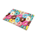Yummy Donut Pattern Print Pet Cooling Mat Cover