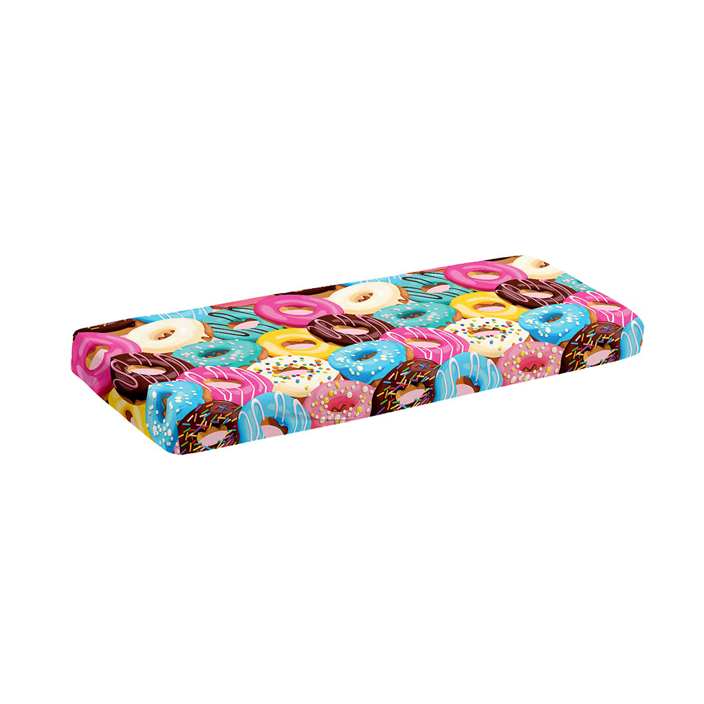 Yummy Donut Pattern Print Piano Keyboard Cover